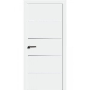 Міжкімнатні двері фарбовані Модель 7.23 біла емаль - КОМПЛЕКт з коробкою стандарт та лиштвою