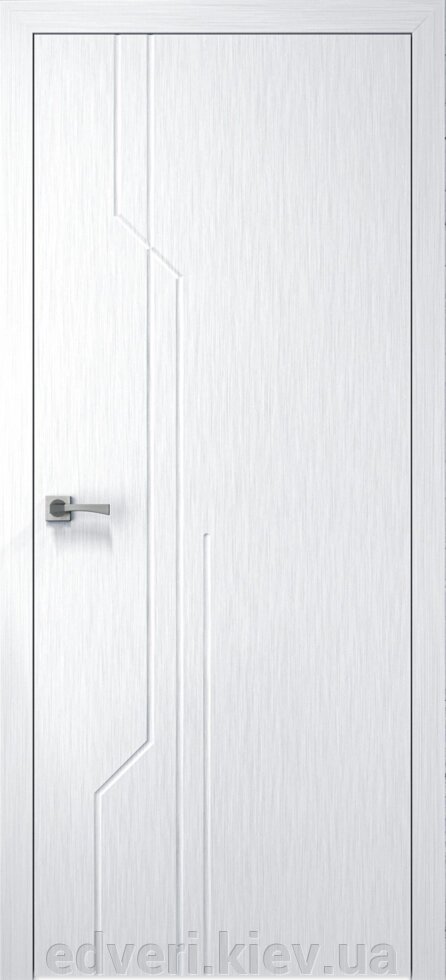Міжкімнатні двері Базис колір х-білий- КОМПЛЕКТ (полотно, коробка, лиштва) від компанії E-dveri - фото 1
