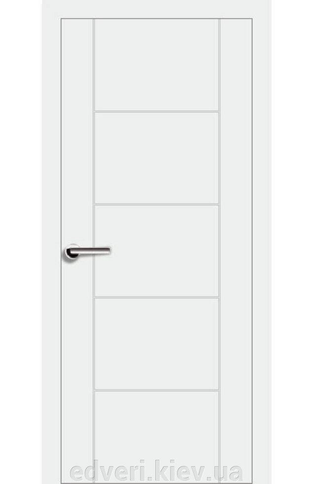 Міжкімнатні двері фарбовані Модель 7.3 біла емаль - КОМПЛЕКт з коробкою стандарт та лиштвою від компанії E-dveri - фото 1