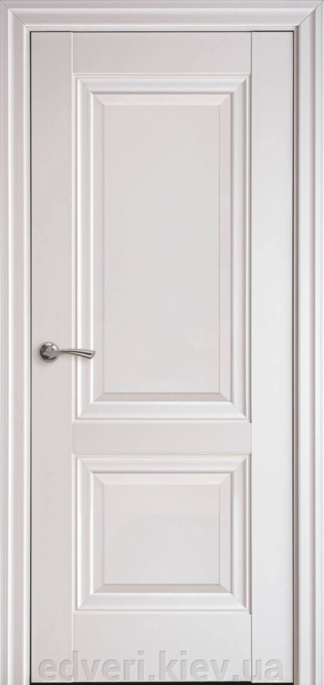 Міжкімнатні двері Імідж ПП Преміум колір білий матовий глухі - КОМПЛЕКТ (полотно, коробка, лиштва) від компанії E-dveri - фото 1