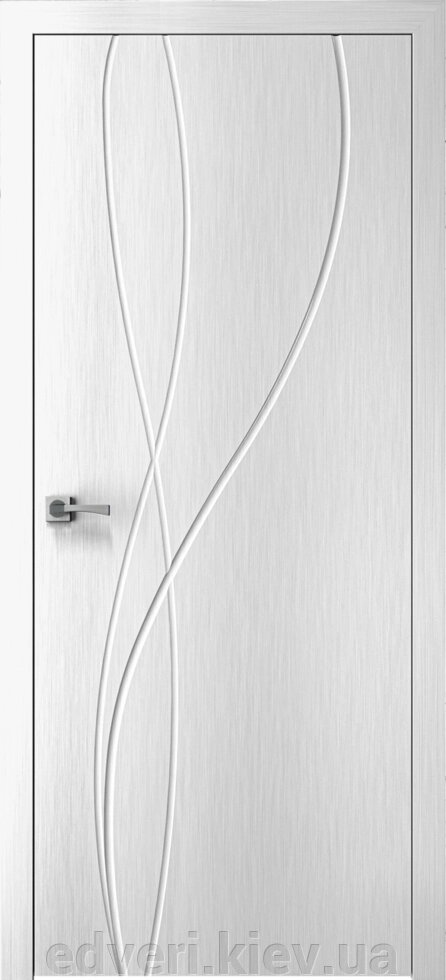 Міжкімнатні двері Миди колір х-білий- КОМПЛЕКТ (полотно, коробка, лиштва) від компанії E-dveri - фото 1