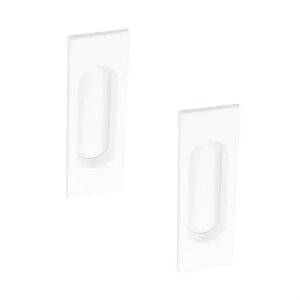 Ручки - черепашки для розсувних дверей Valcomp прямокутні, білі