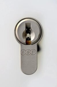 Циліндр AGB Scudo DCK/70мм, ключ-ключ, 35/35 матовий нікель