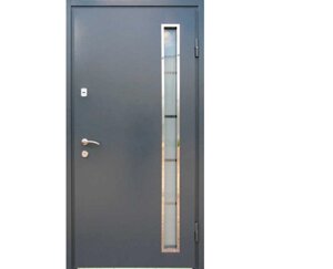 Входные двери Redfort Серия Оптима плюс Модель Металл/МДФ со стеклопакетом (860)