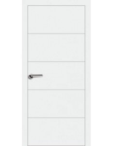 Міжкімнатні двері фарбовані Модель 7.2 біла емаль - КОМПЛЕКТ з коробкою стандарт та лиштвою