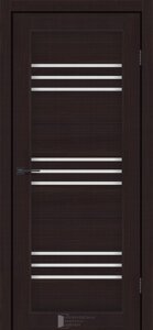 Двері міжкімнатні КФД модель Trio Альба Венге скло Сатин або Чорне
