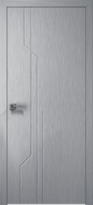Межкомнатные двери Базис цвет х-хром - КОМПЛЕКТ (полотно, коробка, наличник) в Киеве от компании E-dveri