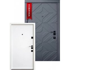 ВХОДНАЯ ДВЕРЬ QDOORS СЕРИЯ АВАНГАРД МОДЕЛЬ ТИФФАНИ БЕЛАЯ ВНУТРИ (860/960)