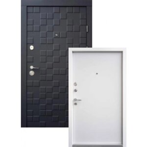 Вхідні двері QDOORS серія Ультра модель Онтаріо Чорний софт