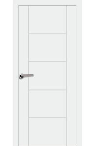 Міжкімнатні двері фарбовані Модель 7.3 біла емаль - КОМПЛЕКт з коробкою стандарт та лиштвою
