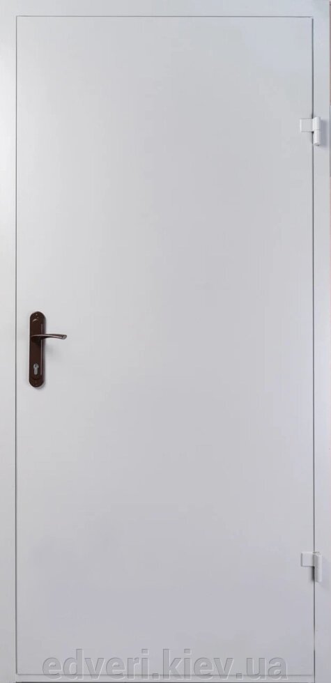 Протипожежні металеві двері EI-30 (сіра шагрень) від компанії E-dveri - фото 1
