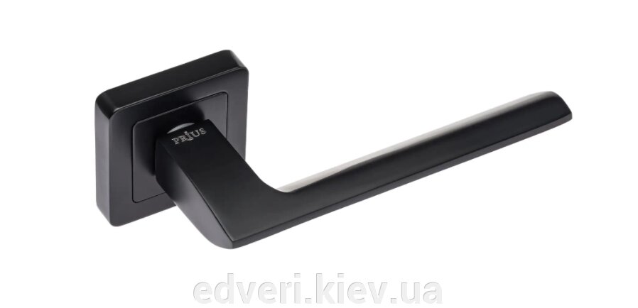 Ручки дверні Prius Лінда 57556 FB чорний матовий від компанії E-dveri - фото 1