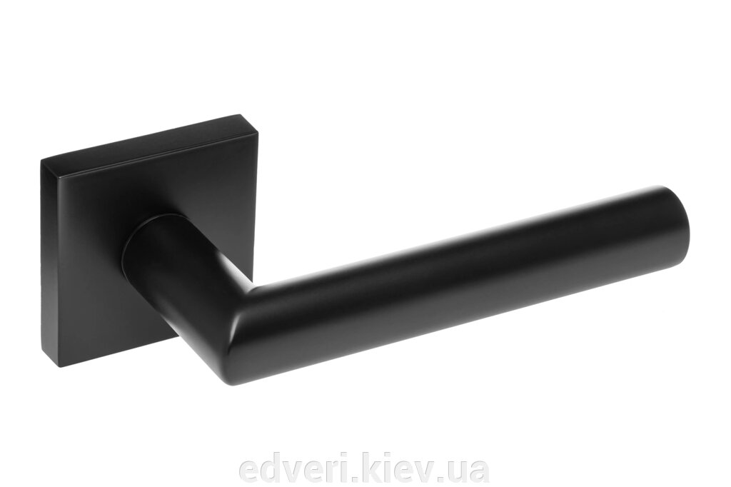 Ручки дверні Rich-Art Паола 406 R64 FB чорний матовий від компанії E-dveri - фото 1