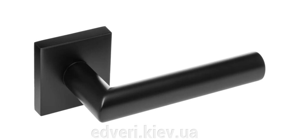 Ручки дверні Rich-Art Паола 406 R64 FB чорний матовий від компанії E-dveri - фото 1