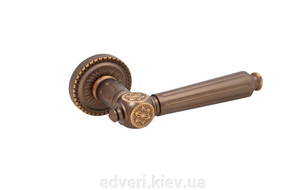 Ручки дверні Rich-Art R15H 304 YB коричнева бронза від компанії E-dveri - фото 1