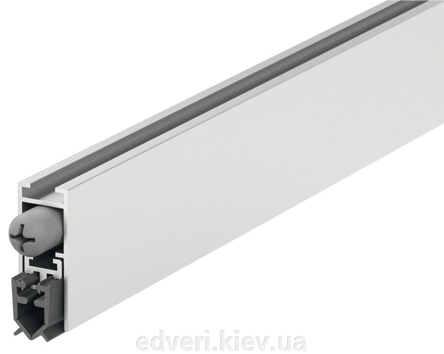 Ущільнювач випадає алюміній - силікон сірий 830 мм 1-сторонній від компанії E-dveri - фото 1