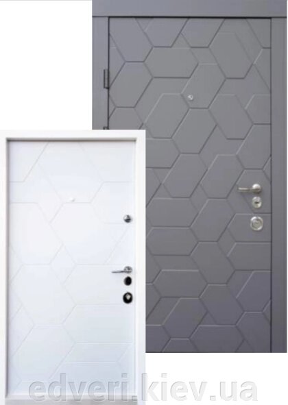 Вхідні двері Qdoors серія Авангард Поло всередині з білим коробом від компанії E-dveri - фото 1