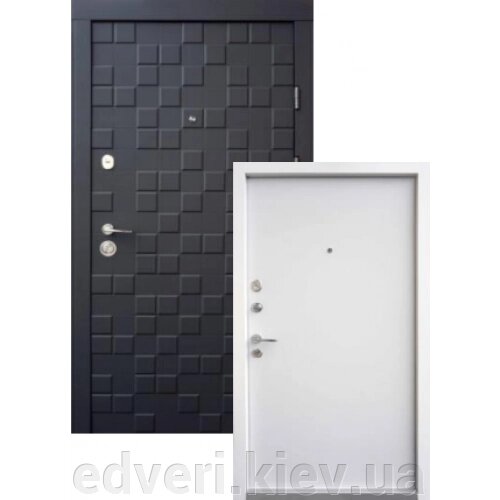 Вхідні двері QDOORS серія Ультра модель Онтаріо Чорний софт від компанії E-dveri - фото 1