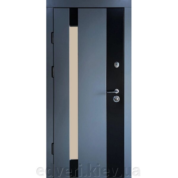 Вхідні двері Redfort Серія Композит Модель Марсель склопакет (860) від компанії E-dveri - фото 1