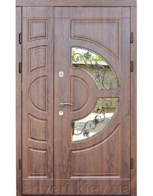 Входные двери Форт (Трио) Греция + ковка1200 (улица) ##от компании## E-dveri - ##фото## 1