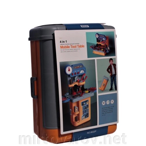 8022P Дитячий Набір інструментів "Юний будівельник" в валізу-коробка від компанії Мір товарів - фото 1