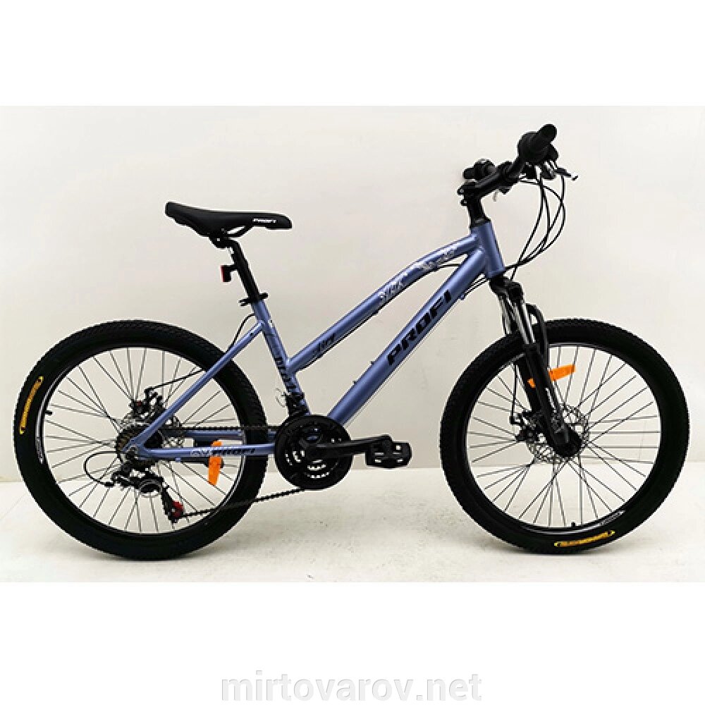 Алюмінієвий гірський велосипед MTB G24AIRY A24.2 SHIMANO колеса 24 дюйма/ ліловий колір металік ** від компанії Мір товарів - фото 1