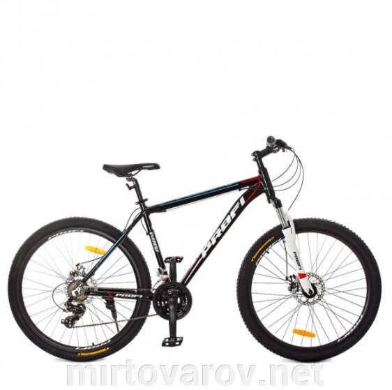 Алюмінієвий велосипед Profi G275EVEREST A275.1 SHIMANO колеса 27.5 дюймів/ колір чорно-білий ** від компанії Мір товарів - фото 1