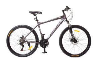 Алюмінієвий гірський велосипед MTB G26PHANTOM A26.1 SHIMANO колеса 26 дюймів/ колір темно-сірий (матовий)
