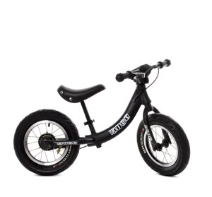 Беговел велобіг від дитячий PROFI KIDS дитячий колеса 12 дюймів алюмінієва рама M 5450A-5 чорний