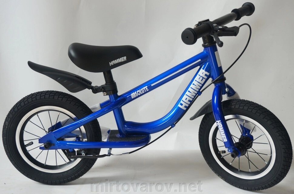 Беговел (велобіг від) дитячий Hammer 12 Absolute blue колеса 12 дюймів синій рама алюміній від компанії Мір товарів - фото 1