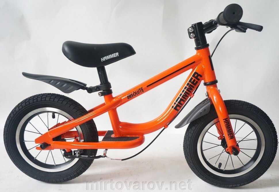 Беговел (велобіг від) дитячий Hammer 12 Absolute orange колеса 12 дюймів помаранчевий рама алюміній від компанії Мір товарів - фото 1