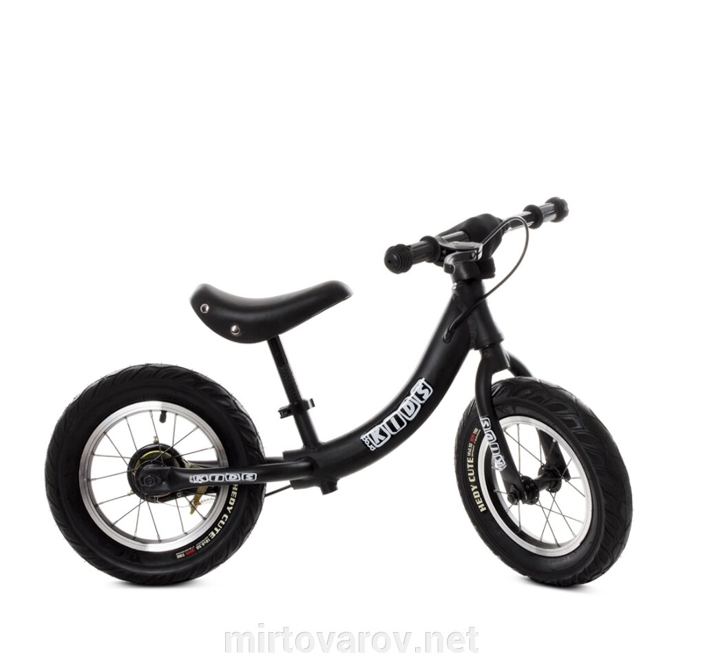 Беговел велобіг від дитячий PROFI KIDS дитячий колеса 12 дюймів алюмінієва рама M 5450A-5 чорний** від компанії Мір товарів - фото 1