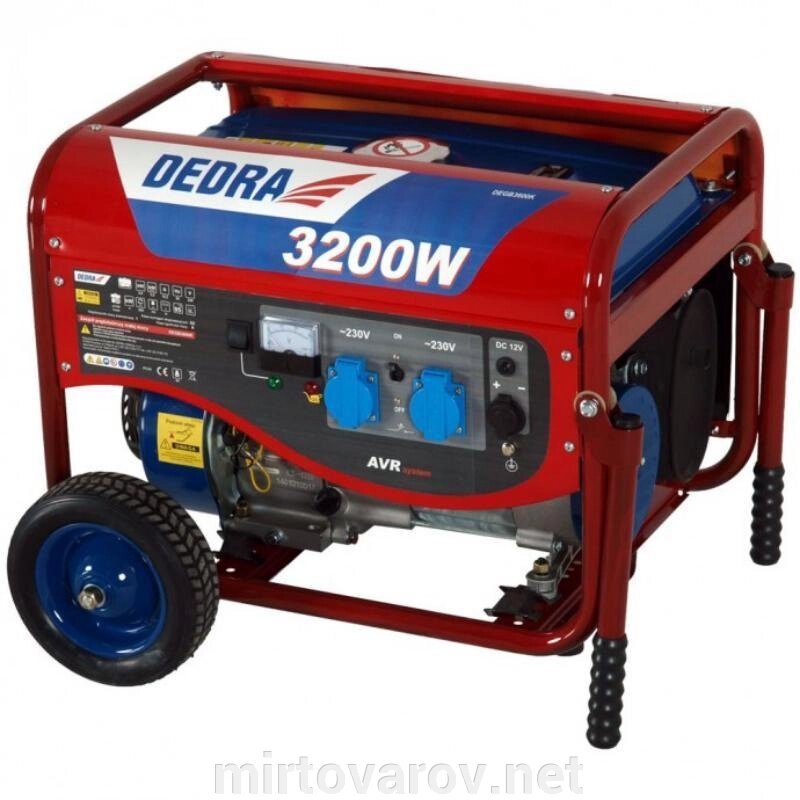 Бензиновий генератор Dedra DEGB3600K потужність 3,2 кВт від компанії Мір товарів - фото 1
