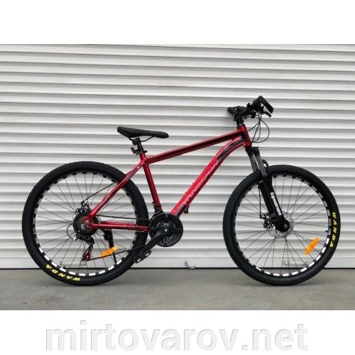 Cпортивний алюмінієвий велосипед TopRider 680 коліс 29 дюймів/SHIMANO/ рама 19"/колір червоний від компанії Мір товарів - фото 1