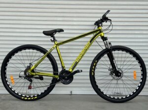 Cпортивний алюмінієвий велосипед TopRider 680 коліс 29 дюймів/SHIMANO/ рама 19"колір хакі
