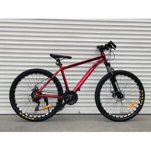 Cпортивний алюмінієвий велосипед TopRider 680 коліс 29 дюймів/SHIMANO/ рама 19"колір червоний