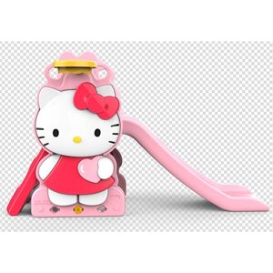 Дитяча гірка BAMBI HK2018-1A Hello Kitty баскетбольне кільце рожево-червона