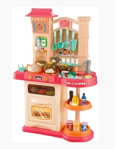 Дитячий ігровий набір інтерактивна кухня велика Bozhi Toys 838B світло звук вода холодний пар посудки