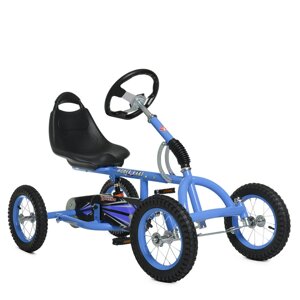 Дитячий педальний карт надувні колеса Bambi M 1697-12 синій