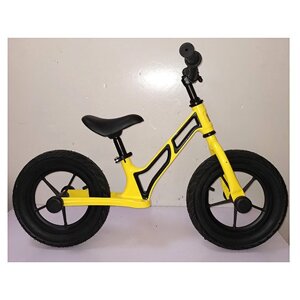 Дитячий велобіг біговел PROFI KIDS HUMG1207A-4 магнієва рама/колеса 12 дюймів надувні/колір жовтий
