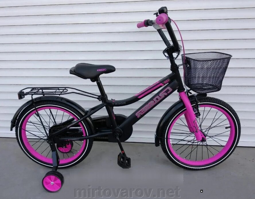 Дитячий двоколісний велосипед Crosser Rocky рожевий 16 дюймів** від компанії Мір товарів - фото 1
