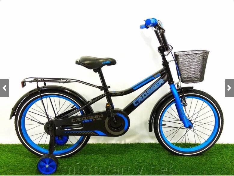 Дитячий двоколісний велосипед Crosser Rocky синій 14 дюймів** від компанії Мір товарів - фото 1