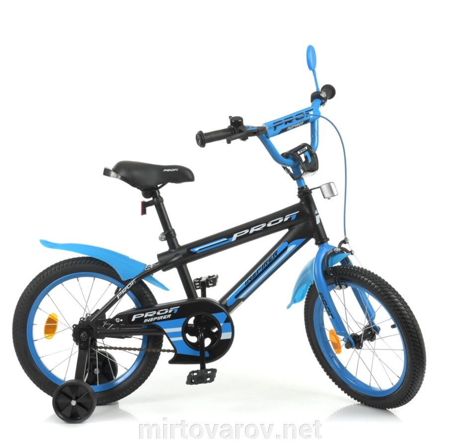Дитячий двоколісний велосипед для дівчинки Profi Y18323-1 Inspirer, SKD75 / колеса 18д / синій** від компанії Мір товарів - фото 1