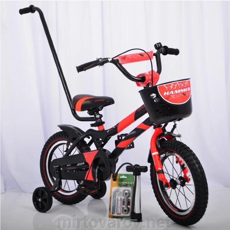 Дитячий двоколісний велосипед колеса 14 дюймів "HAMMER-14" S500 Червоний від компанії Мір товарів - фото 1