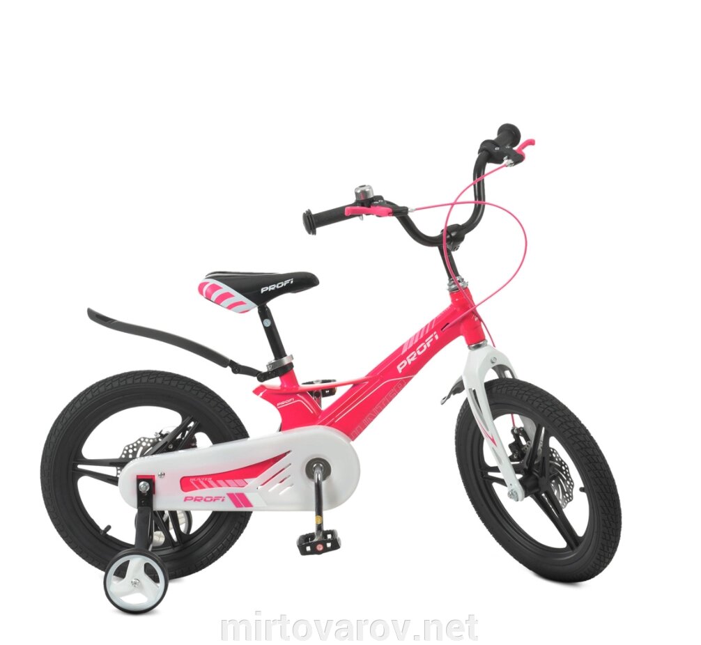 Дитячий двоколісний велосипед колеса 16 дюймів Profi LMG18232 Hunter магнієва рама /малиновий ** від компанії Мір товарів - фото 1