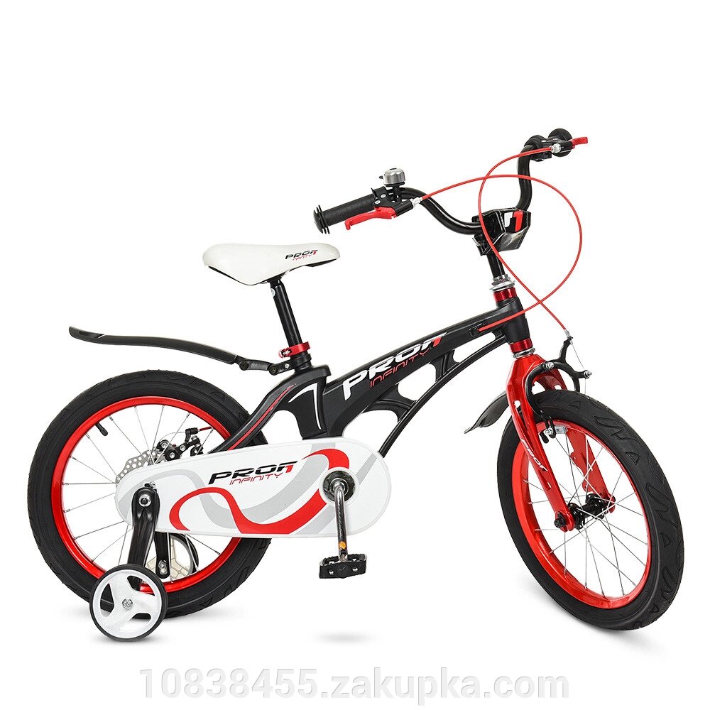 Дитячий двоколісний велосипед колеса 18 дюймів Profi LMG18201 Infinity магнієва рама / чорно-червоний (мат) * від компанії Мір товарів - фото 1