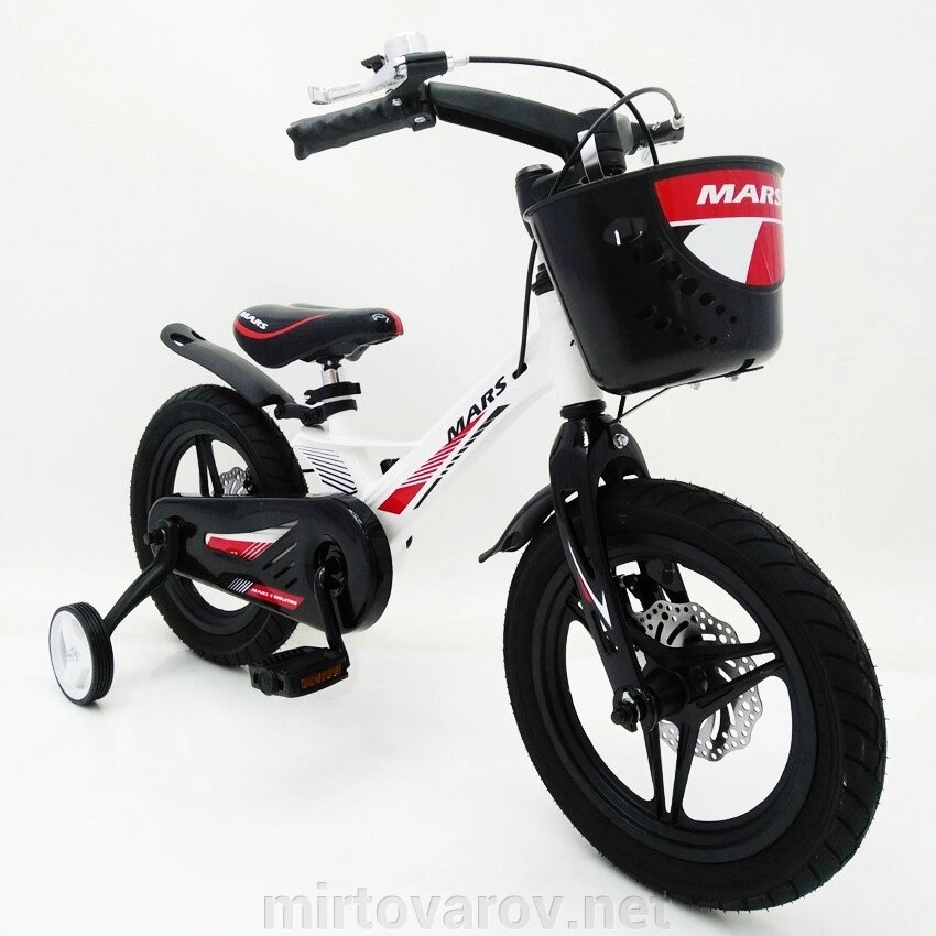 Дитячий двоколісний велосипед MARS-2 Evolution колеса 14 дюймів магнезиевая рама білий від компанії Мір товарів - фото 1