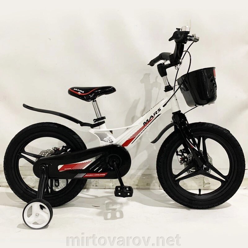 Дитячий двоколісний велосипед MARS-2 Evolution колеса 18 дюймів магнезиевая рама білий від компанії Мір товарів - фото 1