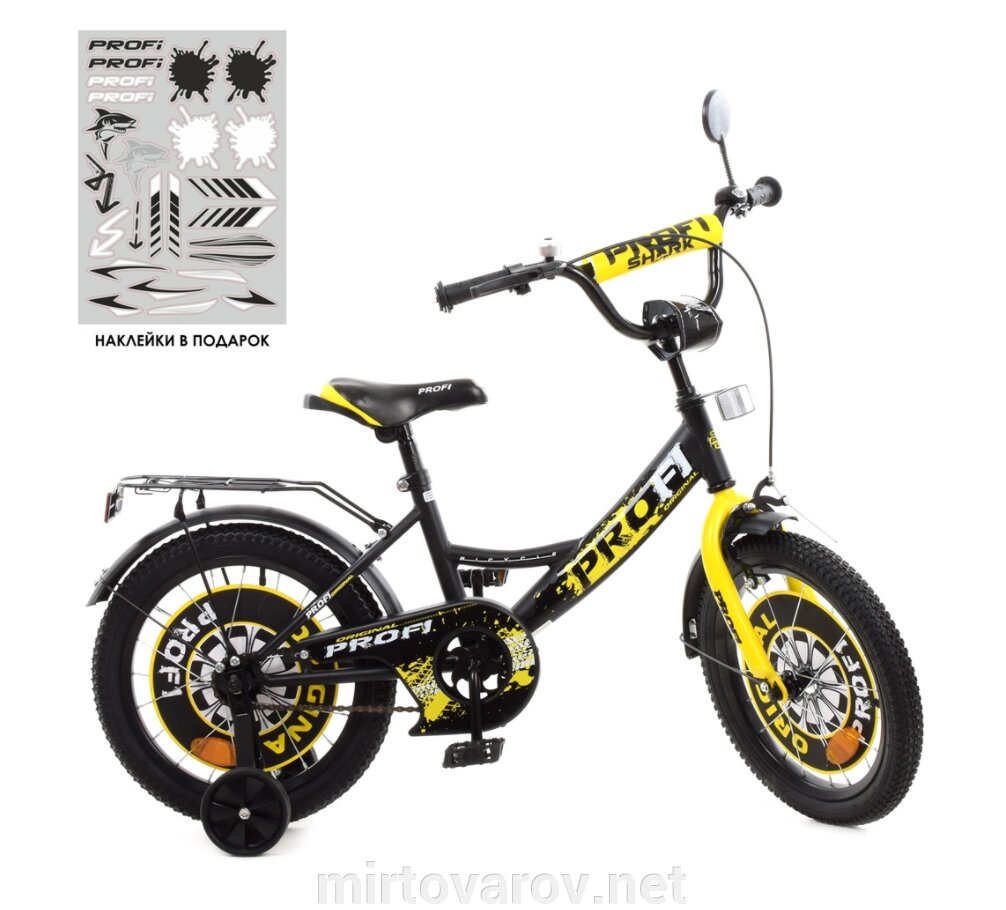 Дитячий двоколісний велосипед PROFI Y1843-1 Original boy SKD75 колеса 18 дюймів рама сталь чорно-жовтий** від компанії Мір товарів - фото 1