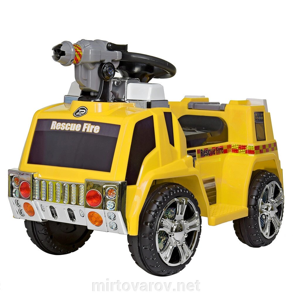 Дитячий електромобіль Bambi ZPV119AR-6 Пожежна машина жовтий** від компанії Мір товарів - фото 1